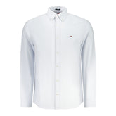 Camisa de algodón azul Tommy Hilfiger para hombre